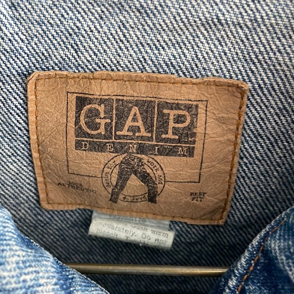 Vintage 1990s Yellow Label GAP Denim Jacket - Picture 7 of 9